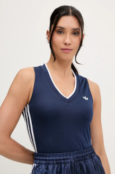 Top adidas Originals V-Neck dámský, tmavomodrá barva, KD2280