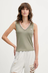 Top adidas Originals V-Neck zelená barva, KD2281