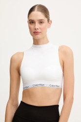 Top Calvin Klein Underwear bílá barva, s pologolfem, LV00QF8383