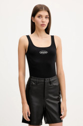 Top Guess Jeans černá barva, W5YP35 KA0H1