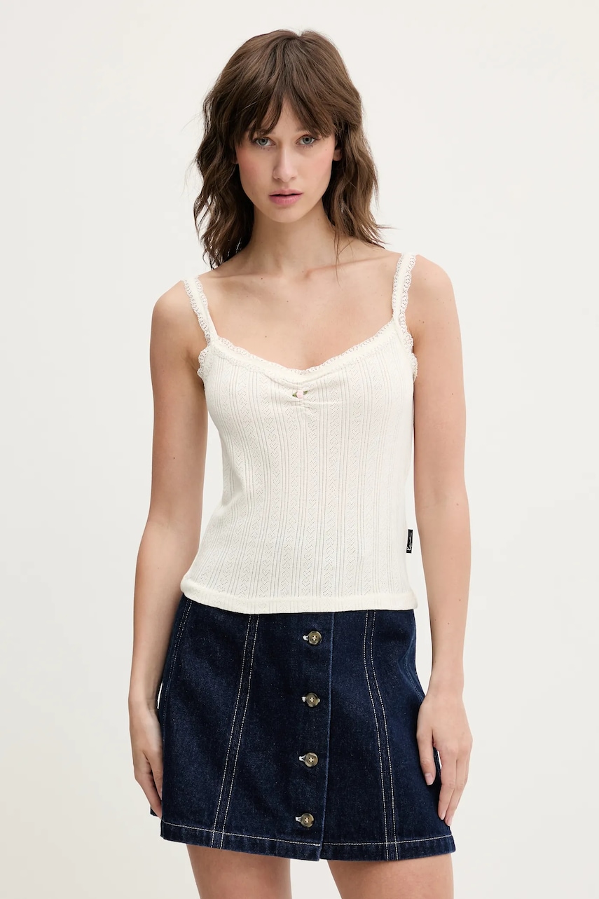 Top Karl Kani béžová barva, 61310130