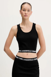 Top Karl Lagerfeld Jeans černá barva, B1W17048