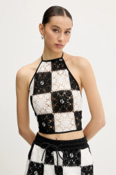 Top Karl Lagerfeld Jeans dámský, černá barva, A2W18003