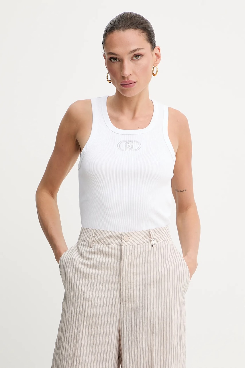 Top Liu Jo bílá barva, WA5367.J0295