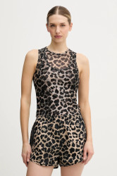 Top P.E Nation Discovery Mesh hnědá barva, 244W299