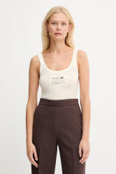 Top s příměsí vlny Elisabetta Franchi béžová barva, TK63B57E2