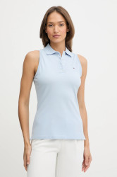 Top Tommy Hilfiger dámský, modrá barva, WW0WW46790