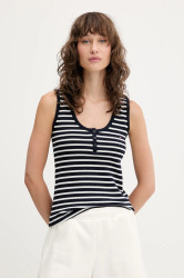 Top Tommy Jeans šedá barva, DW0DW20898
