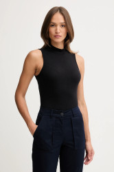 Top United Colors of Benetton černá barva, s pologolfem, 3P2Y3M06Y