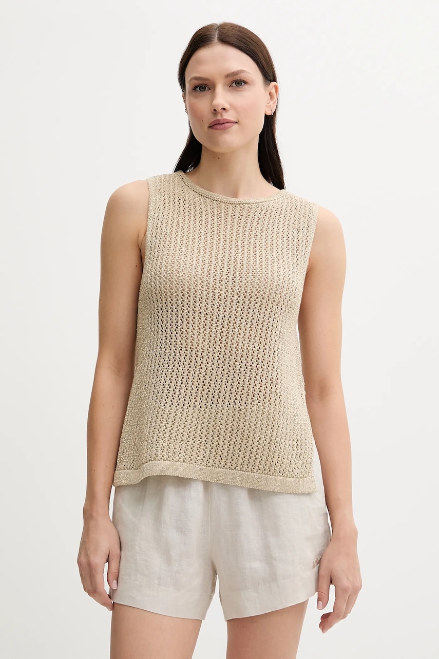 Top United Colors of Benetton dámský, béžová barva, 11365H007