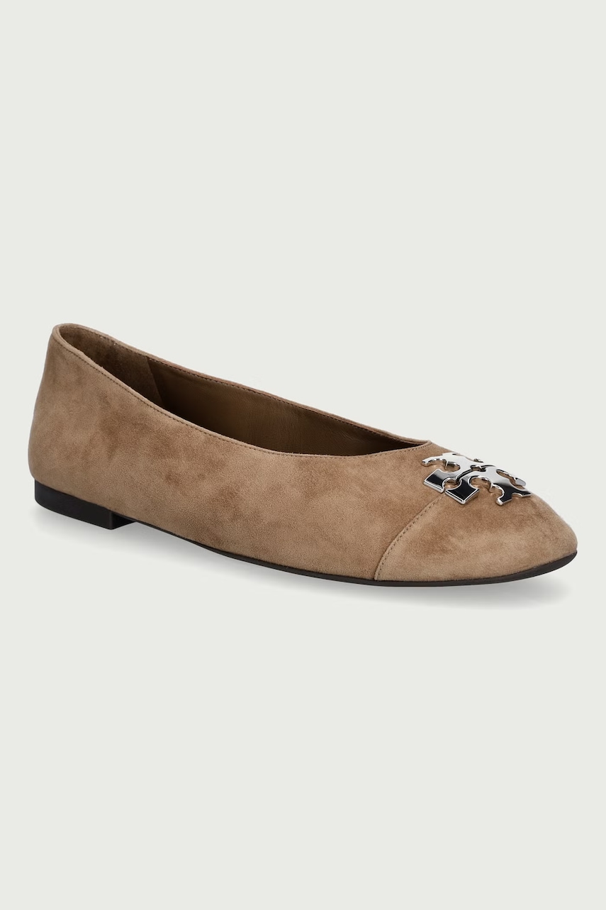 Tory Burch  baleríny semišové Charlie Ballet