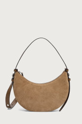 Tory Burch  crossbody kabelka dámská semišová Romy Half Moon
