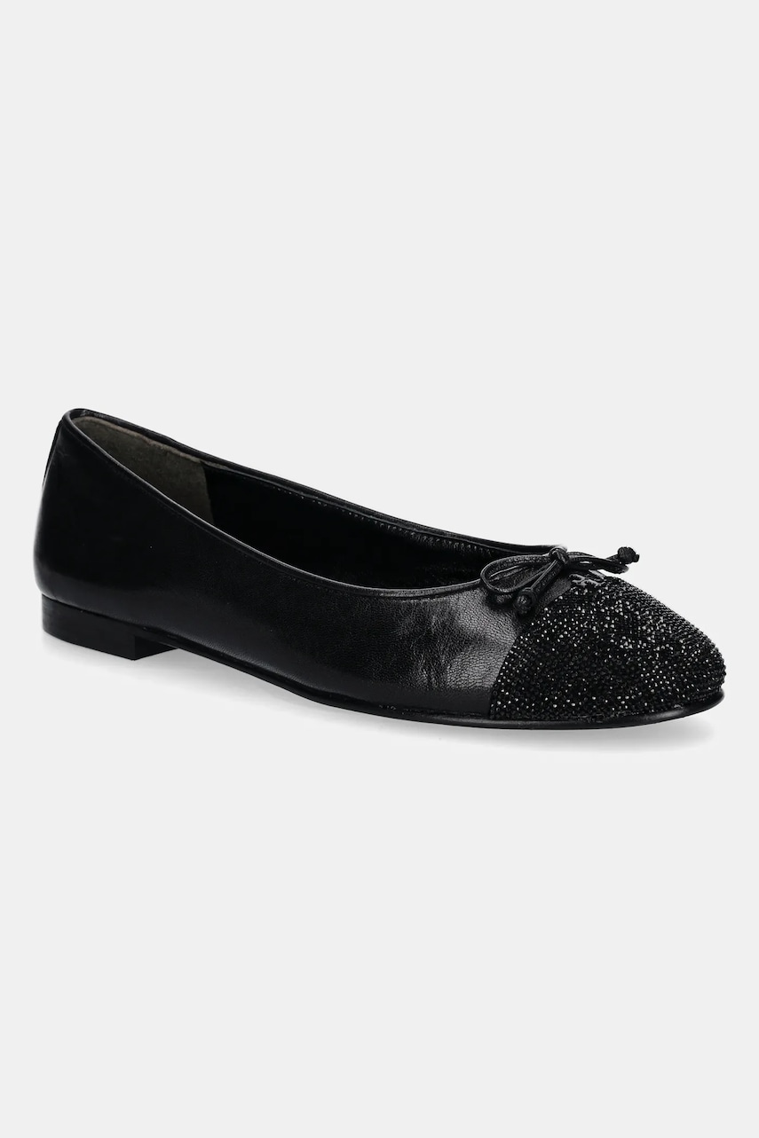 Tory Burch  Kožené baleríny  Cap-Toe Pave Ballet