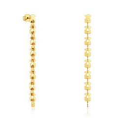 Tous Dlouhé pozlacené náušnice Carrusel 1004573000