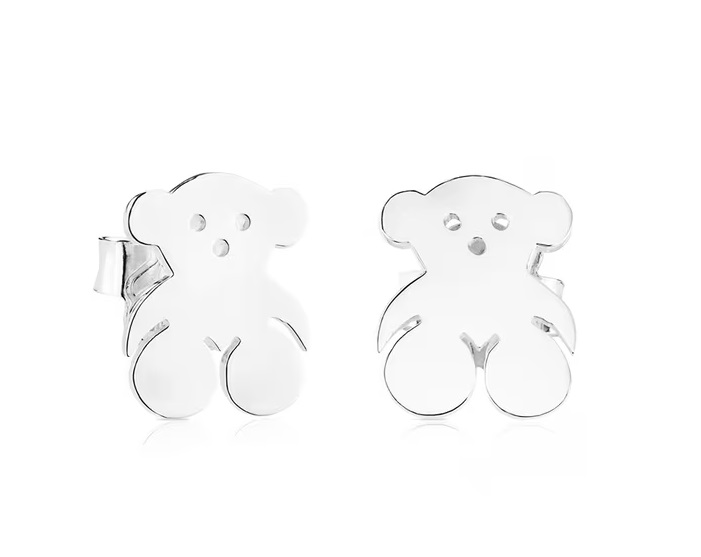 Tous Hravé stříbrné náušnice s medvídkem Sweet Dolls 211142070