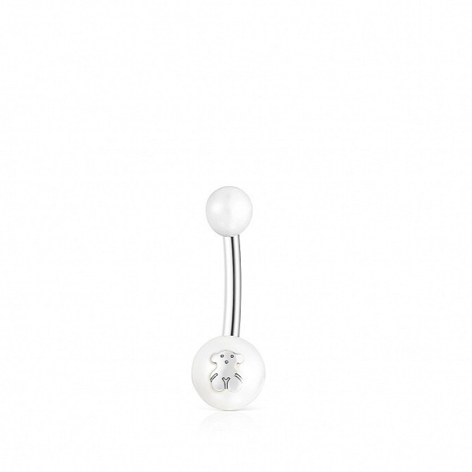Tous Ocelový piercing do pupíku s perlou Pearl 111513550