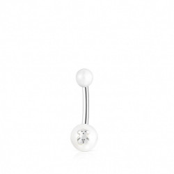 Tous Ocelový piercing do pupíku s perlou Pearl 111513550
