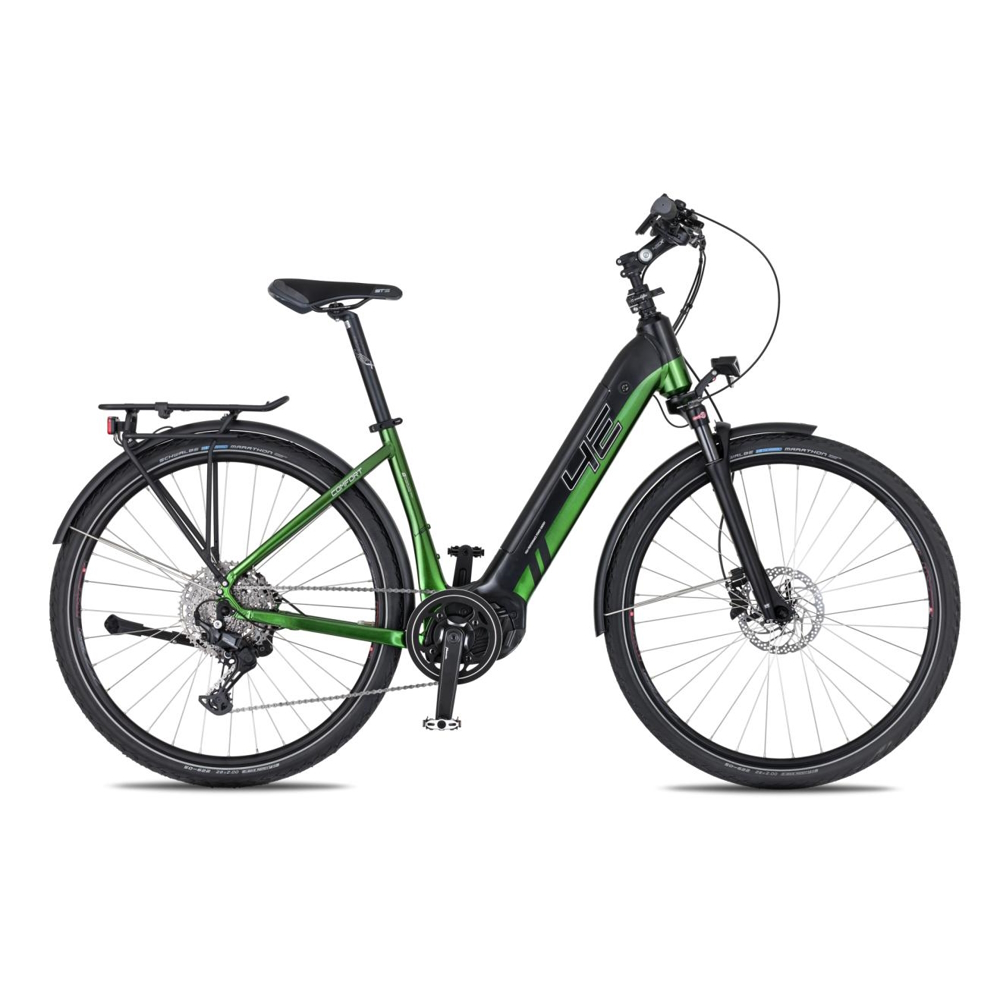 Trekingové elektrokolo 4EVER Comfort Elite 720Wh 28" 10.0 S (16", 155-165 cm) snake green/black
