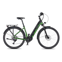 Trekingové elektrokolo 4EVER Comfort Elite 720Wh 28" 10.0 S (16", 155-165 cm) snake green/black
