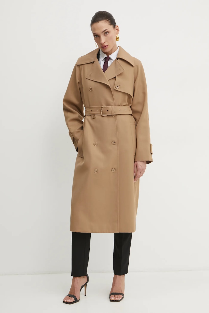 Trenčkot s vlněnou směsí MICHAEL Michael Kors