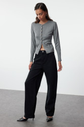 Trendyol Black High Waist Barrel Baggy Jeans