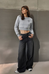 Trendyol Black High Waist Extra Wide Leg Palazzo Jeans