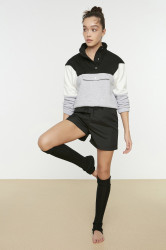 Trendyol Black Parachute Fabric Sports Shorts