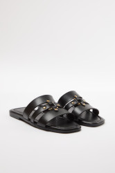 Trendyol Black Riveted Strappy Women's Slippers