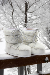 Trendyol Ecru Für Laced Plush Women's Snow Boots