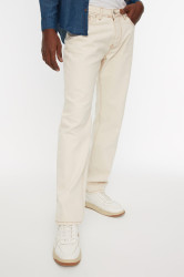 Trendyol Ecru Regular Fit Tobacco Stitched Jeans Denim Trousers