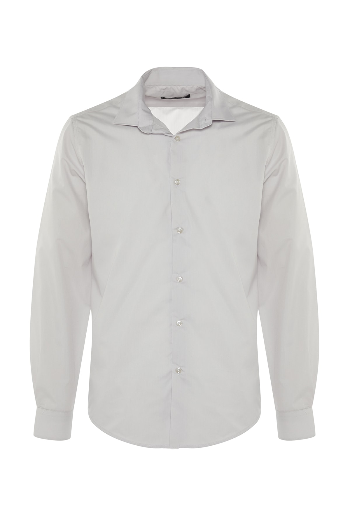 Trendyol Gray Men's Slim Fit Basic Shirt