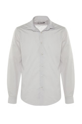Trendyol Gray Men's Slim Fit Basic Shirt
