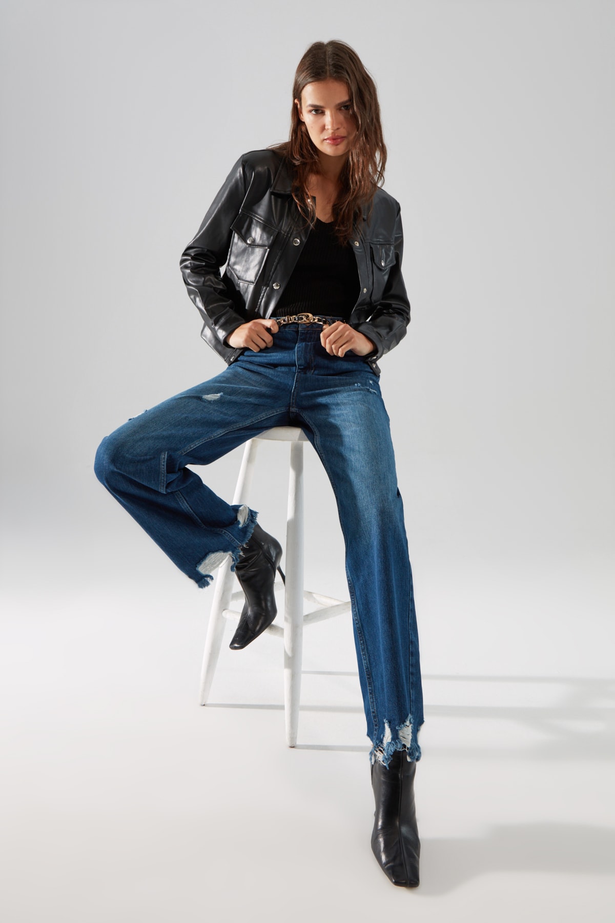 Trendyol Jeans - Blue - Wide leg