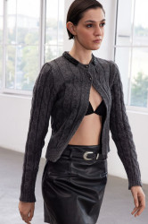 Trendyol Limited Edition Anthracite Soft Textured Hair Knitted Sweater