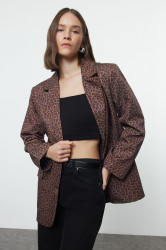 Trendyol Multicolor Leopard Woven Blazer Jacket