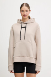 Tréninková mikina ON Focus Tech dámská, béžová barva, s kapucí, hladká, 1WF30360603