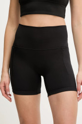 Tréninkové šortky adidas Performance dámské, černá barva, medium waist, KT3301