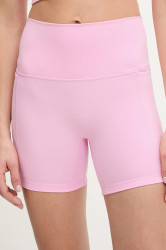 Tréninkové šortky adidas Performance dámské, růžová barva, high waist, KT3302