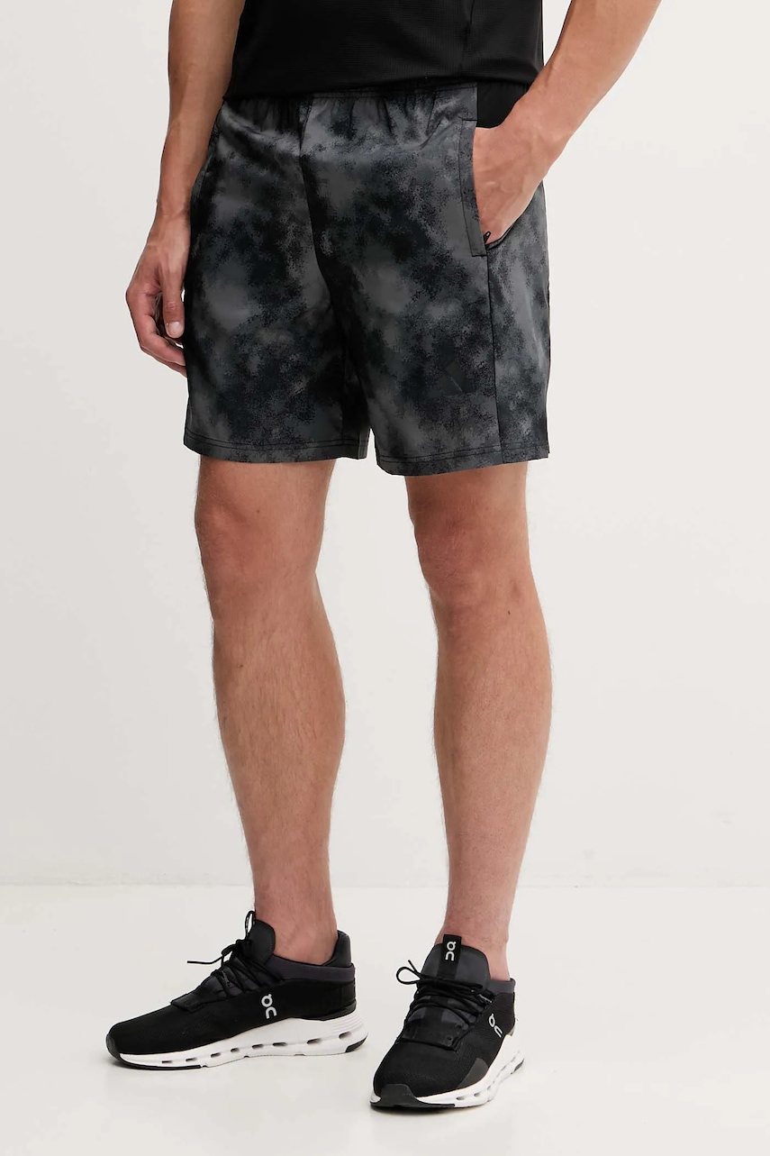 Tréninkové šortky adidas Performance Sea Aop pánské, černá barva, JV7246