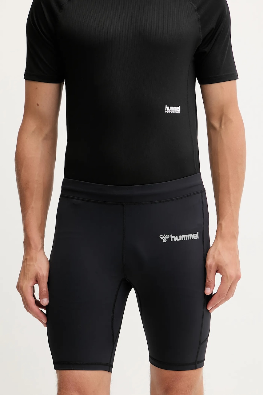 Tréninkové šortky Hummel pánské, černá barva, 227252