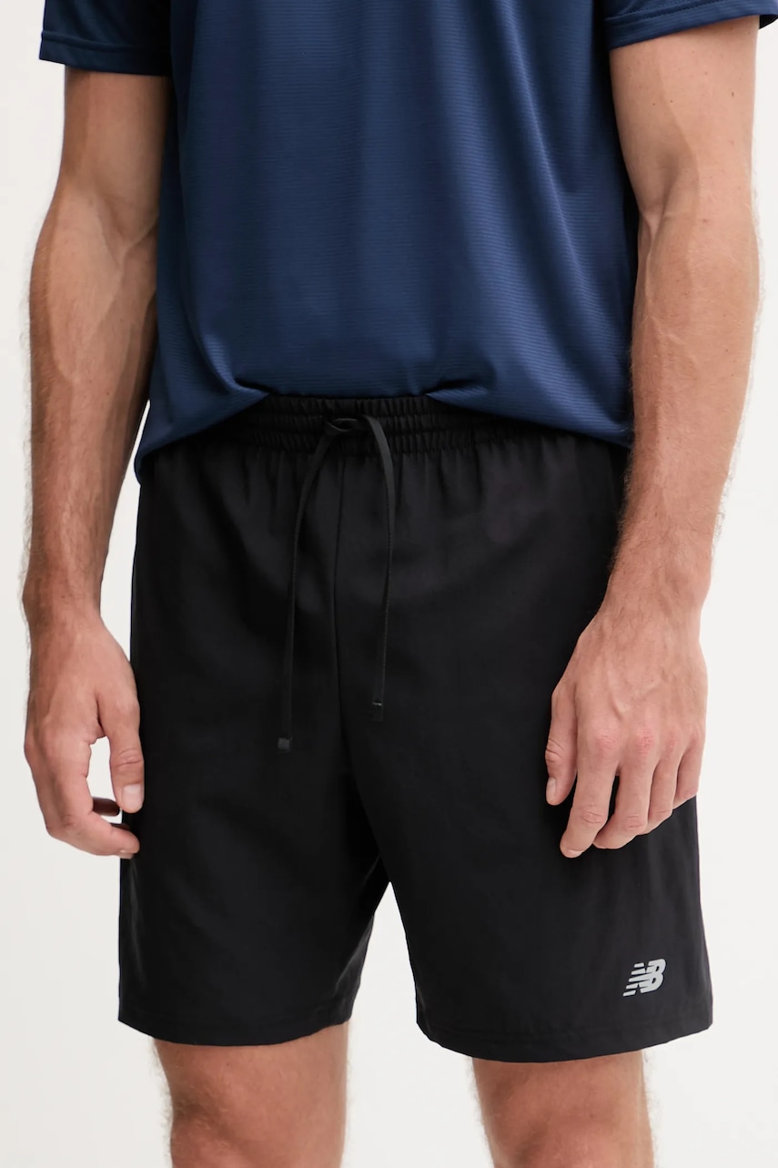 Tréninkové šortky New Balance pánské, černá barva, MS41232BK