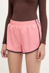 Tréninkové šortky P.E Nation Haven dámské, oranžová barva, high waist, 243S252