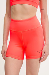Tréninkové šortky Puma PUMA x HYROX dámské, oranžová barva, high waist, 527636