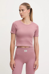 Tréninkové tričko Hummel růžová barva, 230306