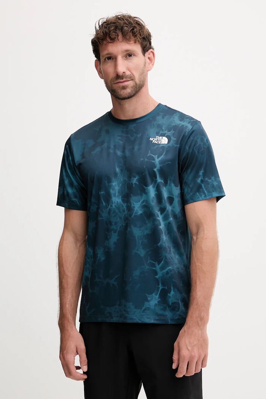 Tréninkové tričko The North Face 24/7 pánské, tyrkysová barva, NF0A8DZDEHF1