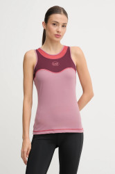 Tréninkový top EA7 Emporio Armani růžová barva, AF19155.7W000556