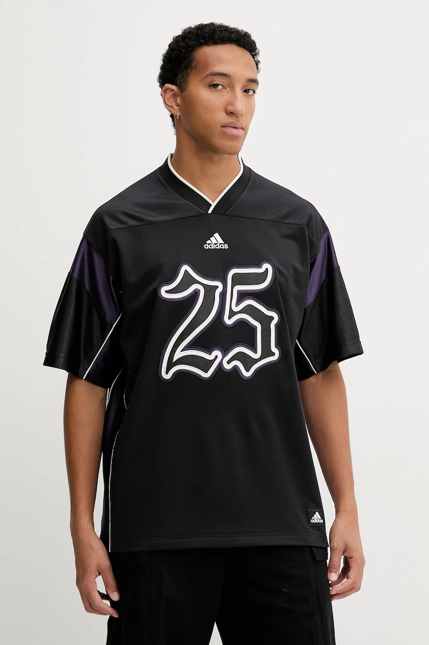 Tričko adidas Originals FTB JRSY pánské, černá barva, JY2763