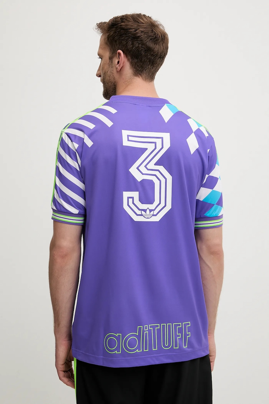 Tričko adidas Originals Nuwave90Sjersey pánské, fialová barva, KD4867