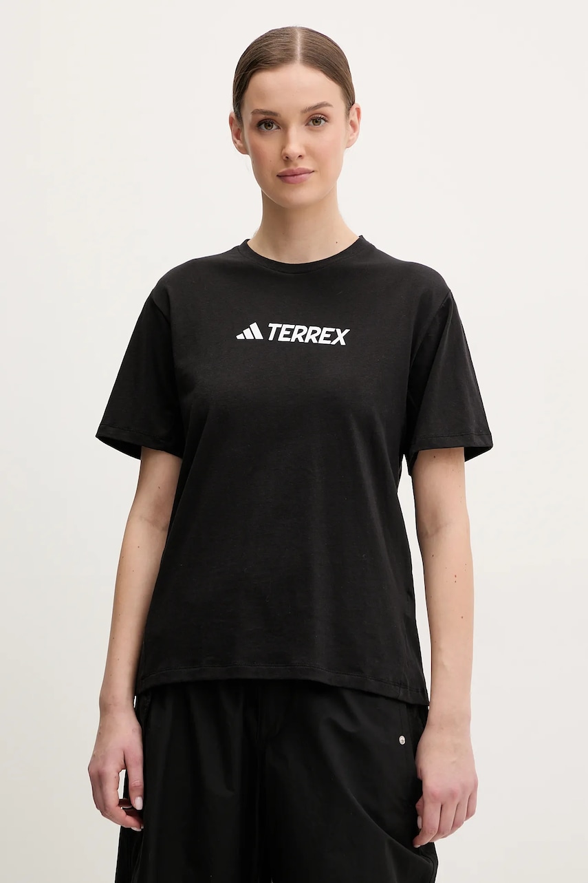 Tričko adidas TERREX dámské, černá barva, JF9131