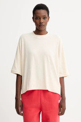 Tričko American Vintage dámské, béžová barva, UDA02A